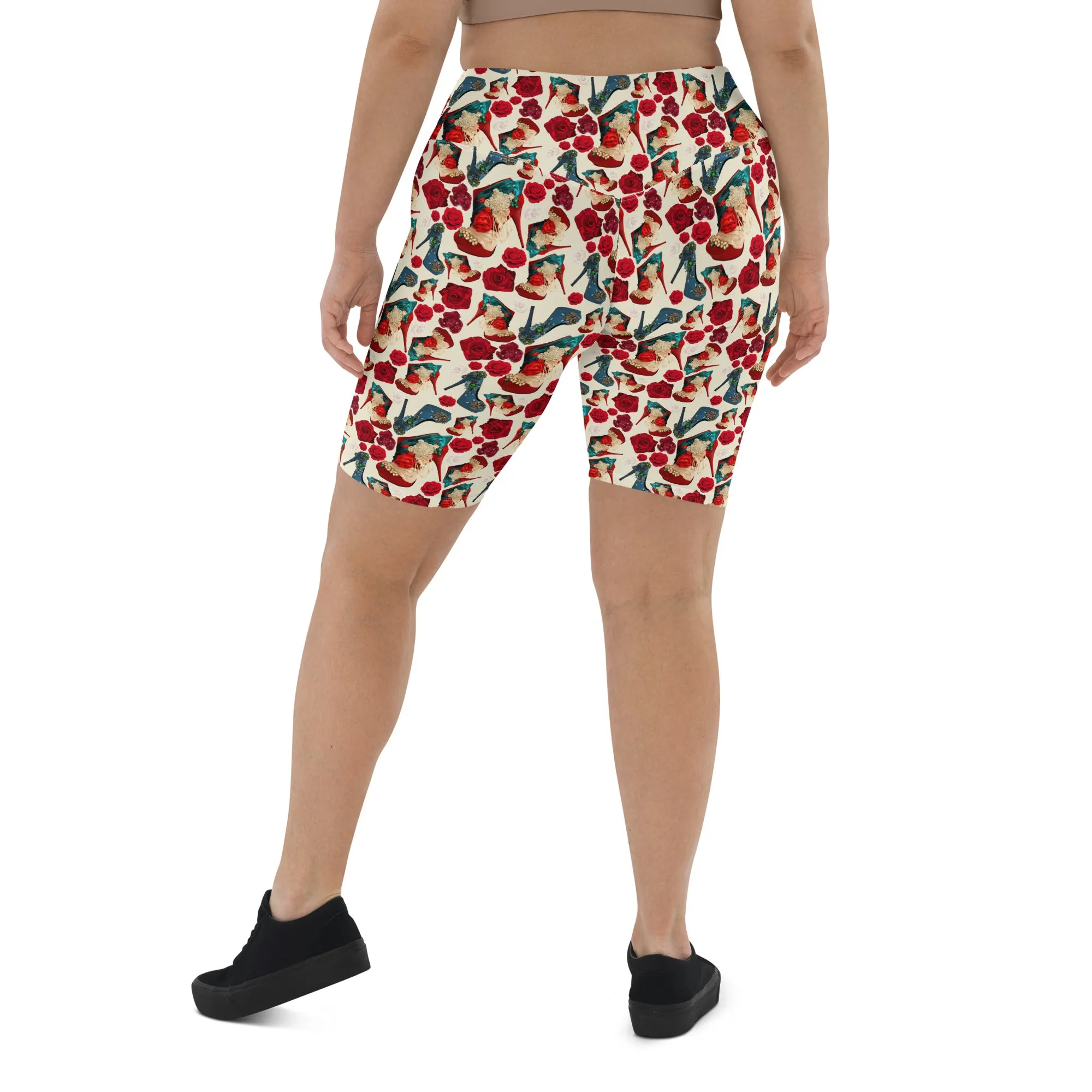 Biker Shorts 'Fiori tricolore'