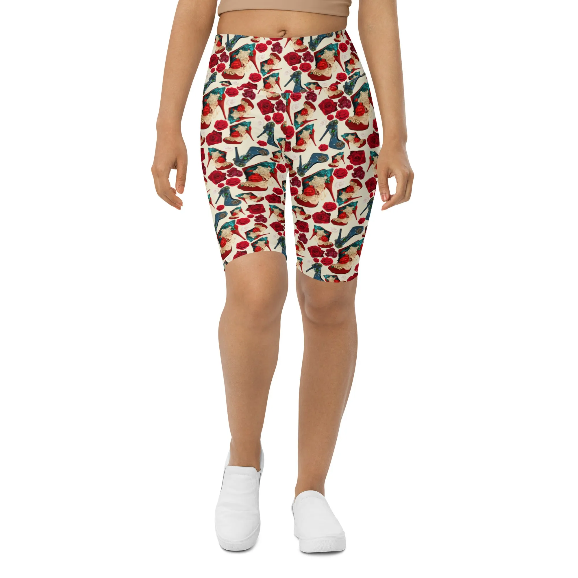 Biker Shorts 'Fiori tricolore'