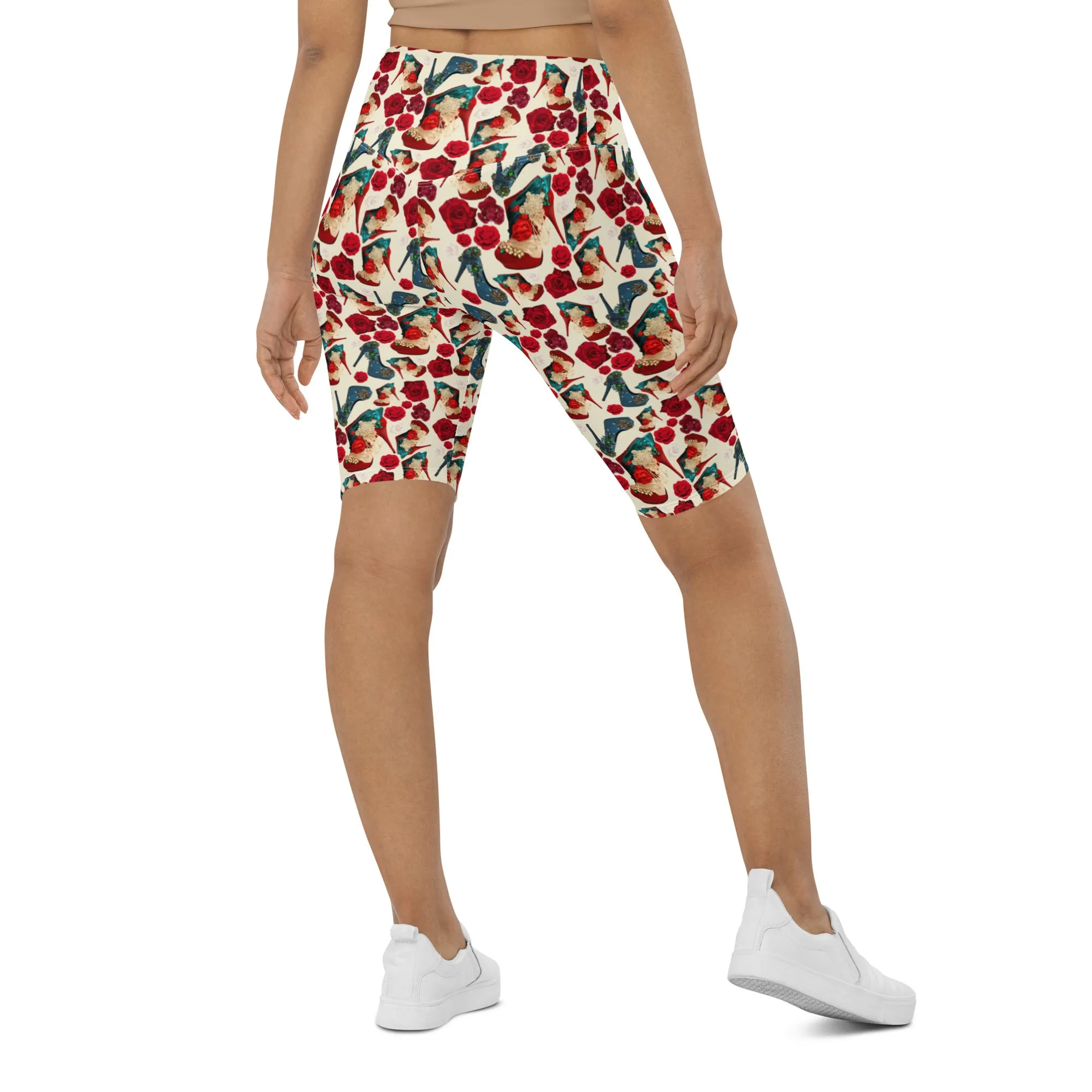 Biker Shorts 'Fiori tricolore'
