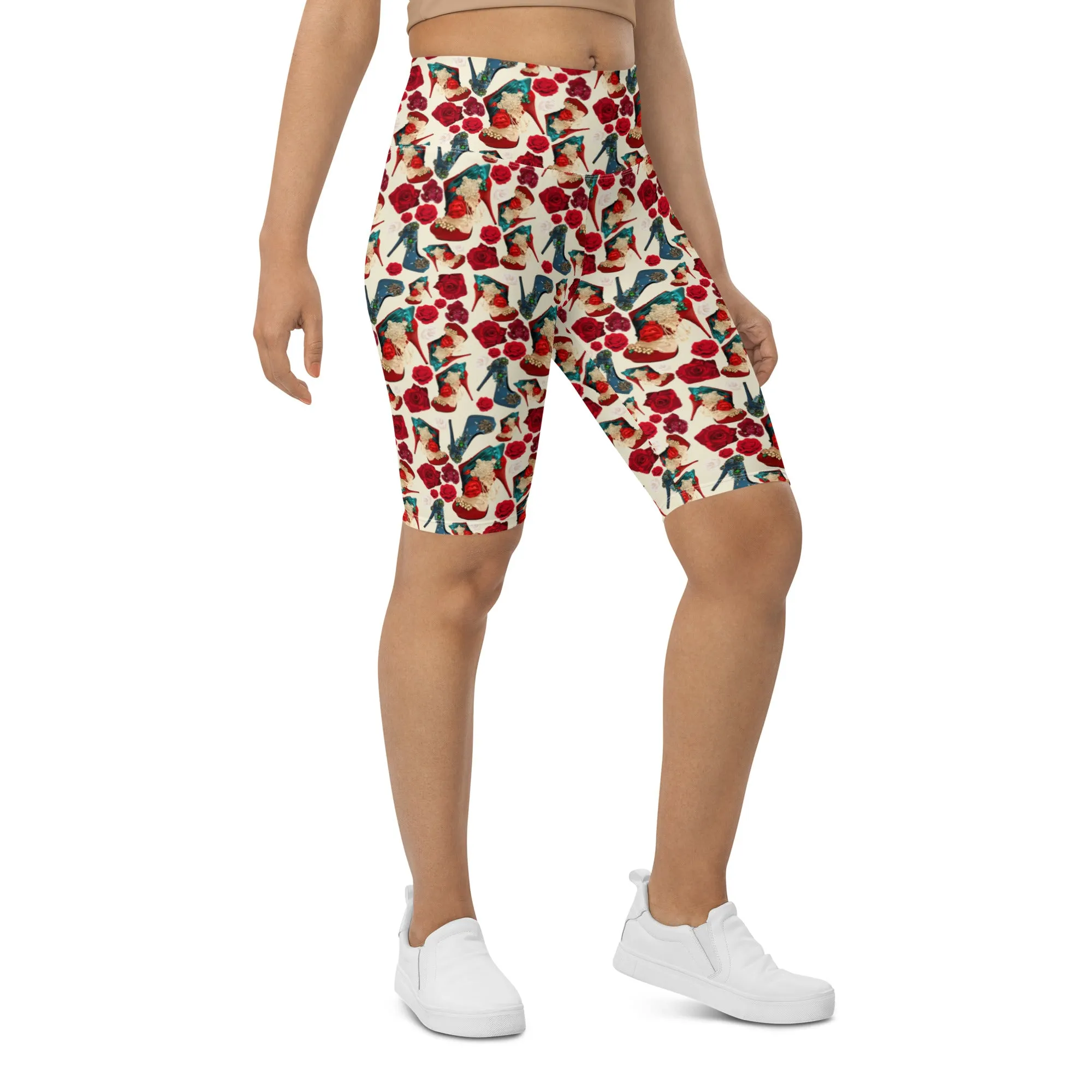 Biker Shorts 'Fiori tricolore'