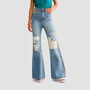 Billabong Wrangler True Blue High Waist Jeans Blue Surf - Womens