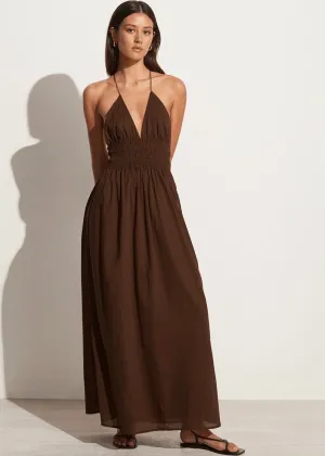 Bisetta Maxi Dress (Chocolate)