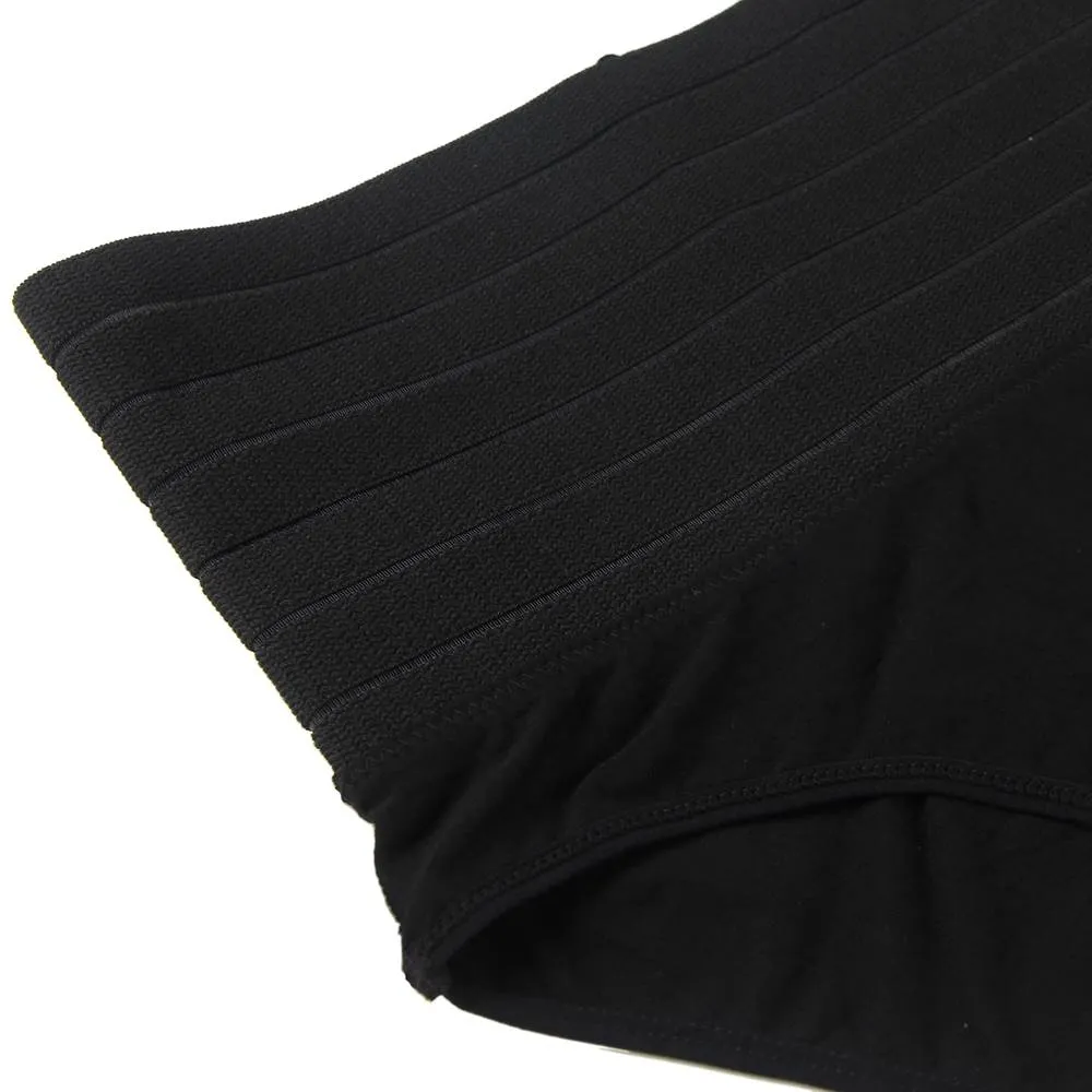 Black & White & Tan High-waisted Abdomen And Hip Shaping Corset Pants