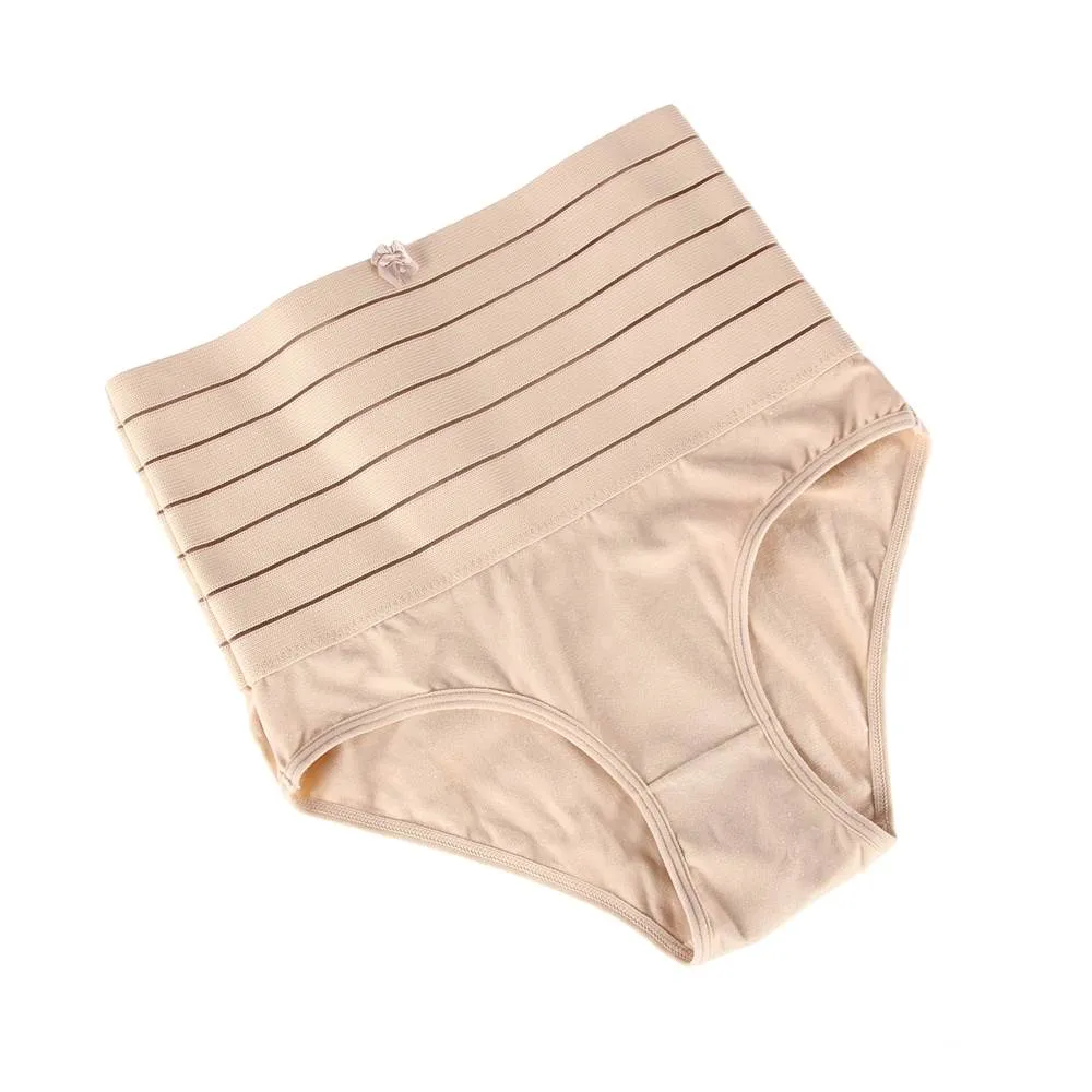 Black & White & Tan High-waisted Abdomen And Hip Shaping Corset Pants