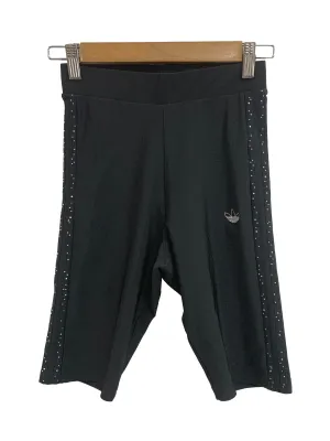 Black Bejewelled Bicycle Shorts