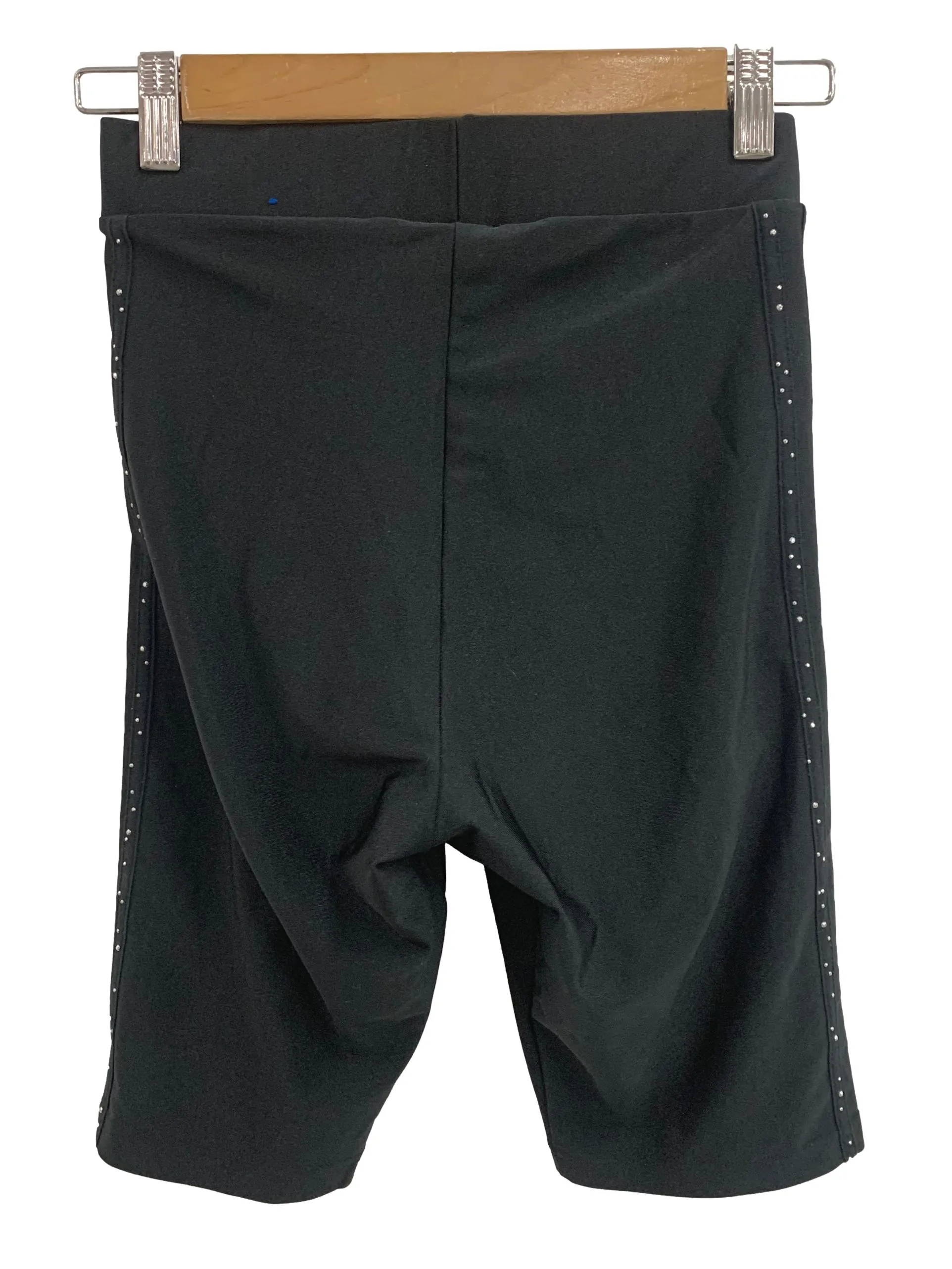 Black Bejewelled Bicycle Shorts