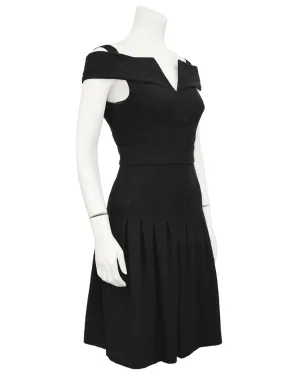 Black Bouclé Off-The-Shoulder LBD from 2007