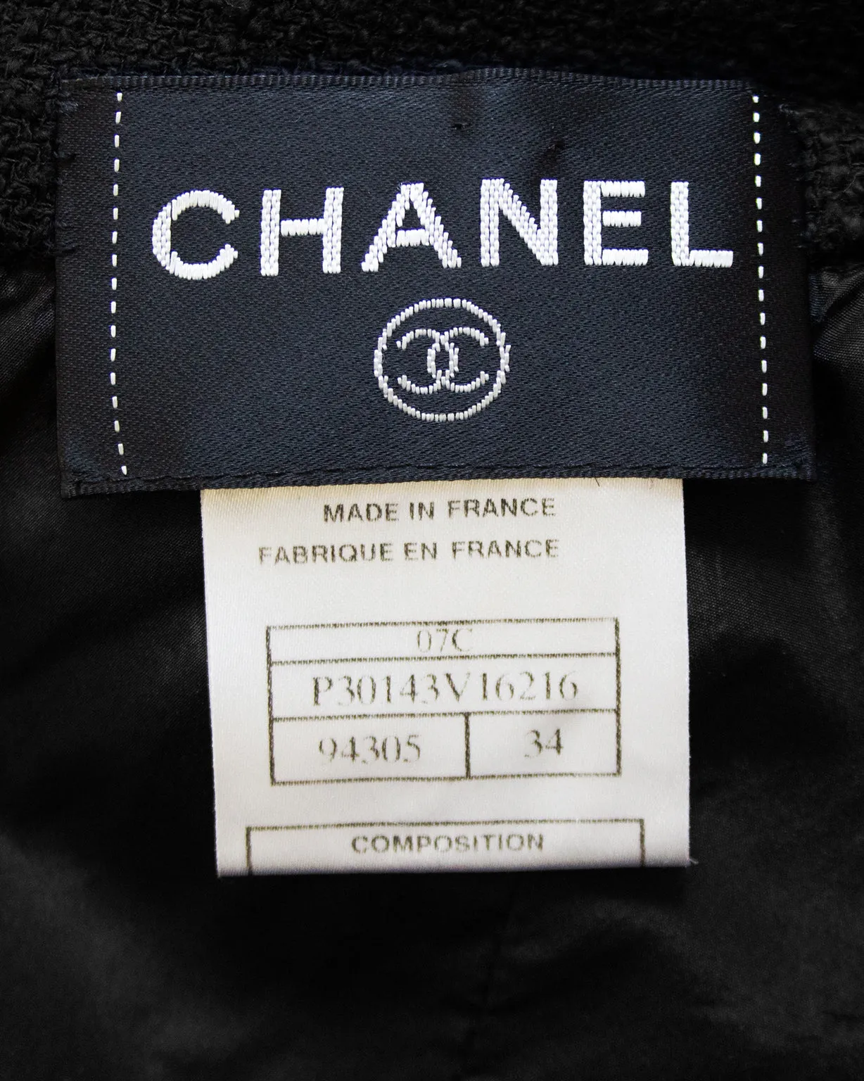 Black Bouclé Off-The-Shoulder LBD from 2007