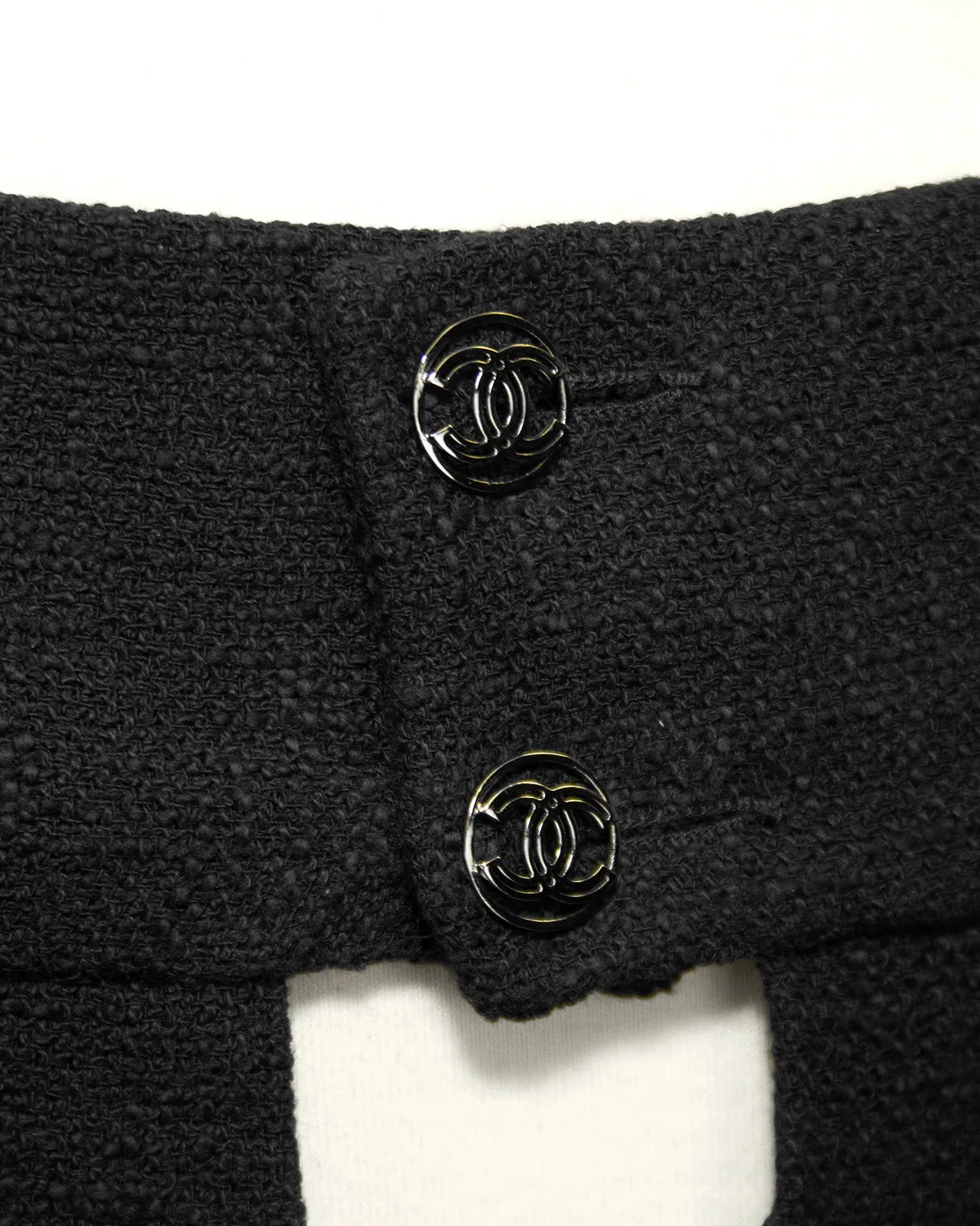 Black Bouclé Off-The-Shoulder LBD from 2007