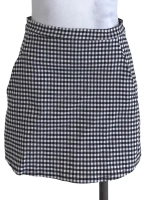 Black Checkered Skorts
