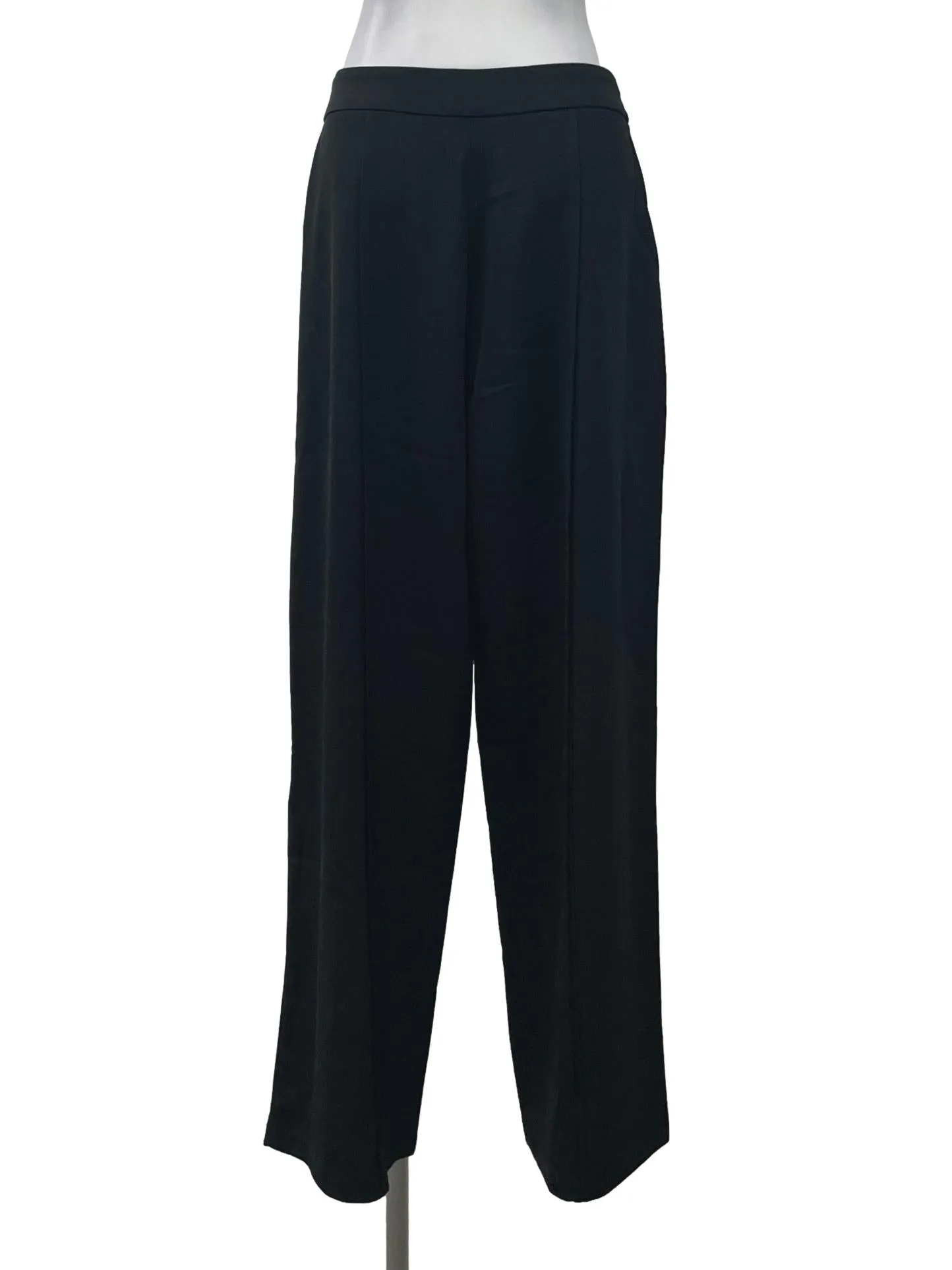 Black High Waisted Straight Pants LB