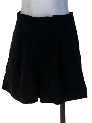 Black Plain Shorts