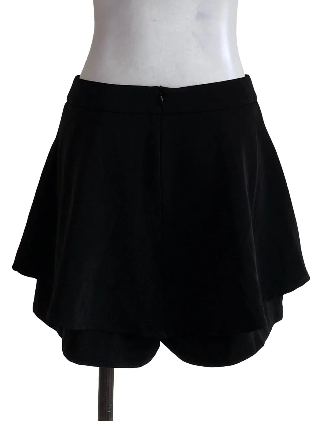 Black Plain Shorts