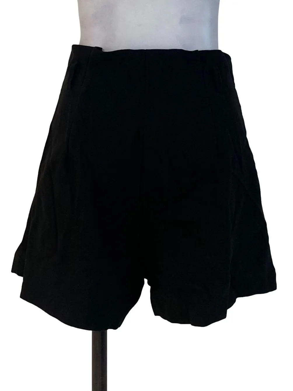 Black Plain Shorts