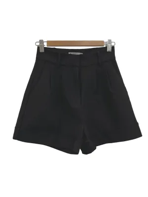 Black Pleated Shorts