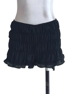 Black Pleated Shorts