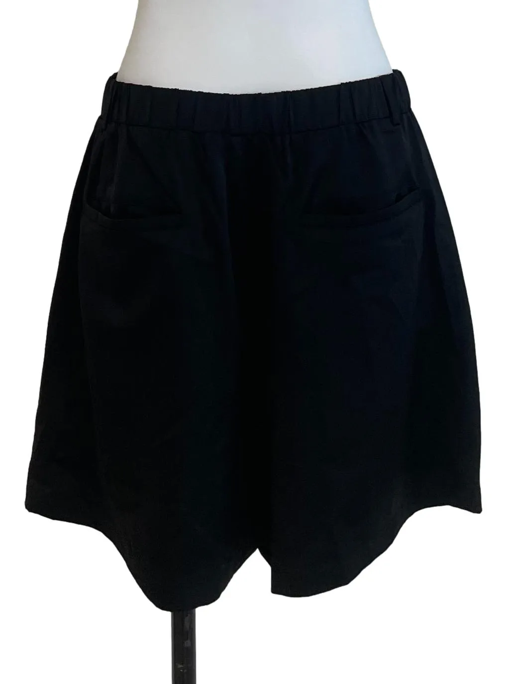 Black Smocking Shorts