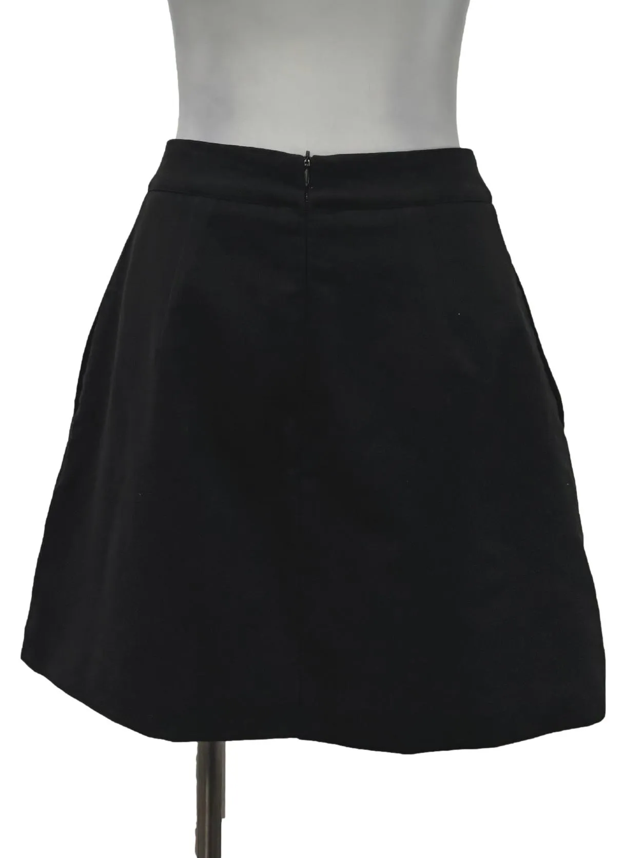 Black Split Thigh Skort