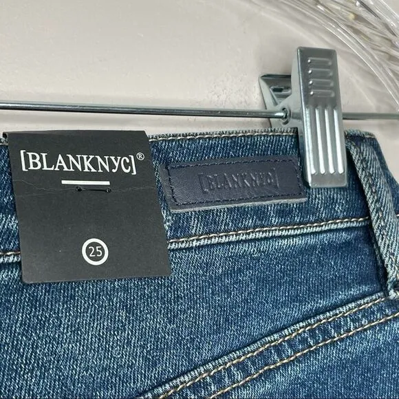 BlankNYC bayou blue frayed Jean shorts new NWT 25