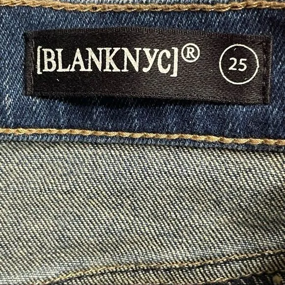 BlankNYC bayou blue frayed Jean shorts new NWT 25