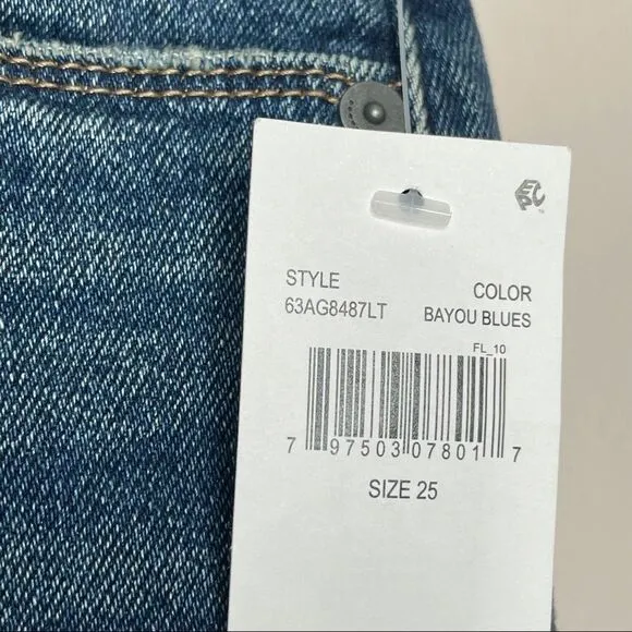 BlankNYC bayou blue frayed Jean shorts new NWT 25
