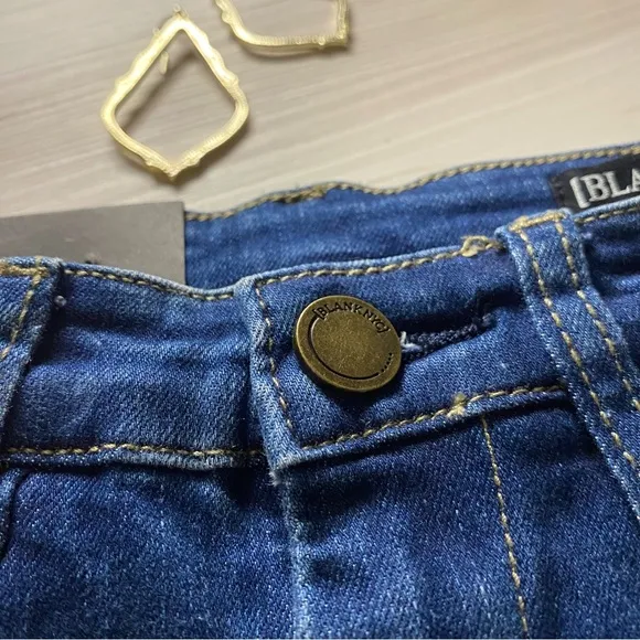 BLANKNYC Distressed High Rise Skinny Jeans