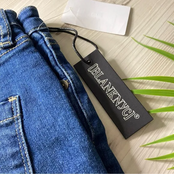 BLANKNYC Distressed High Rise Skinny Jeans