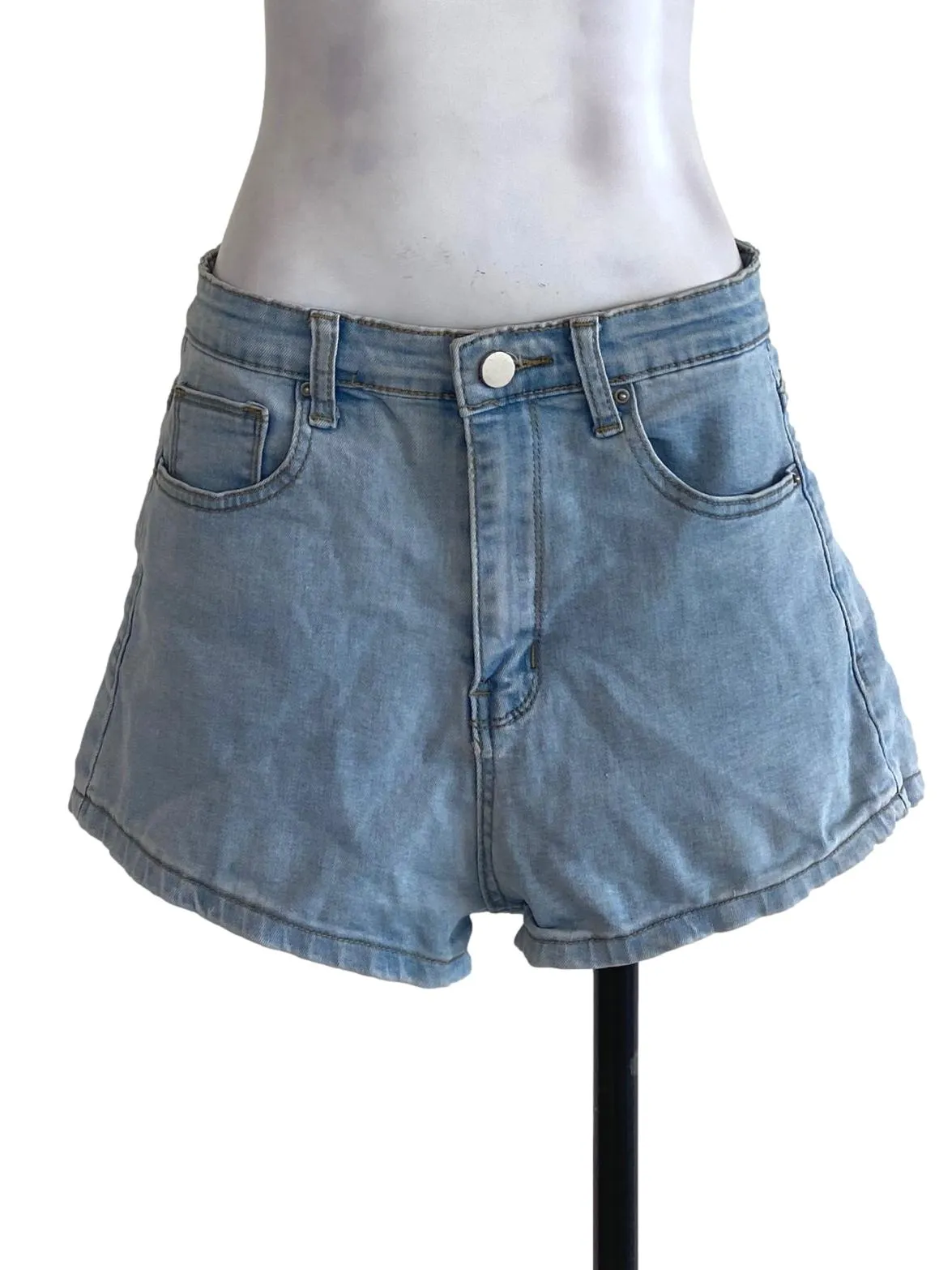 Blue Denim Shorts