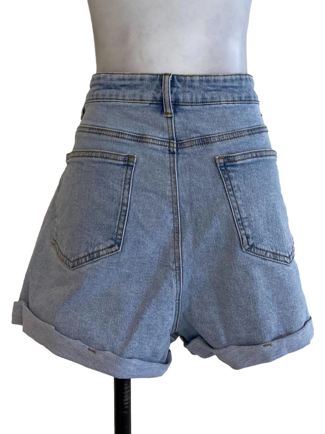 Blue Denim Shorts
