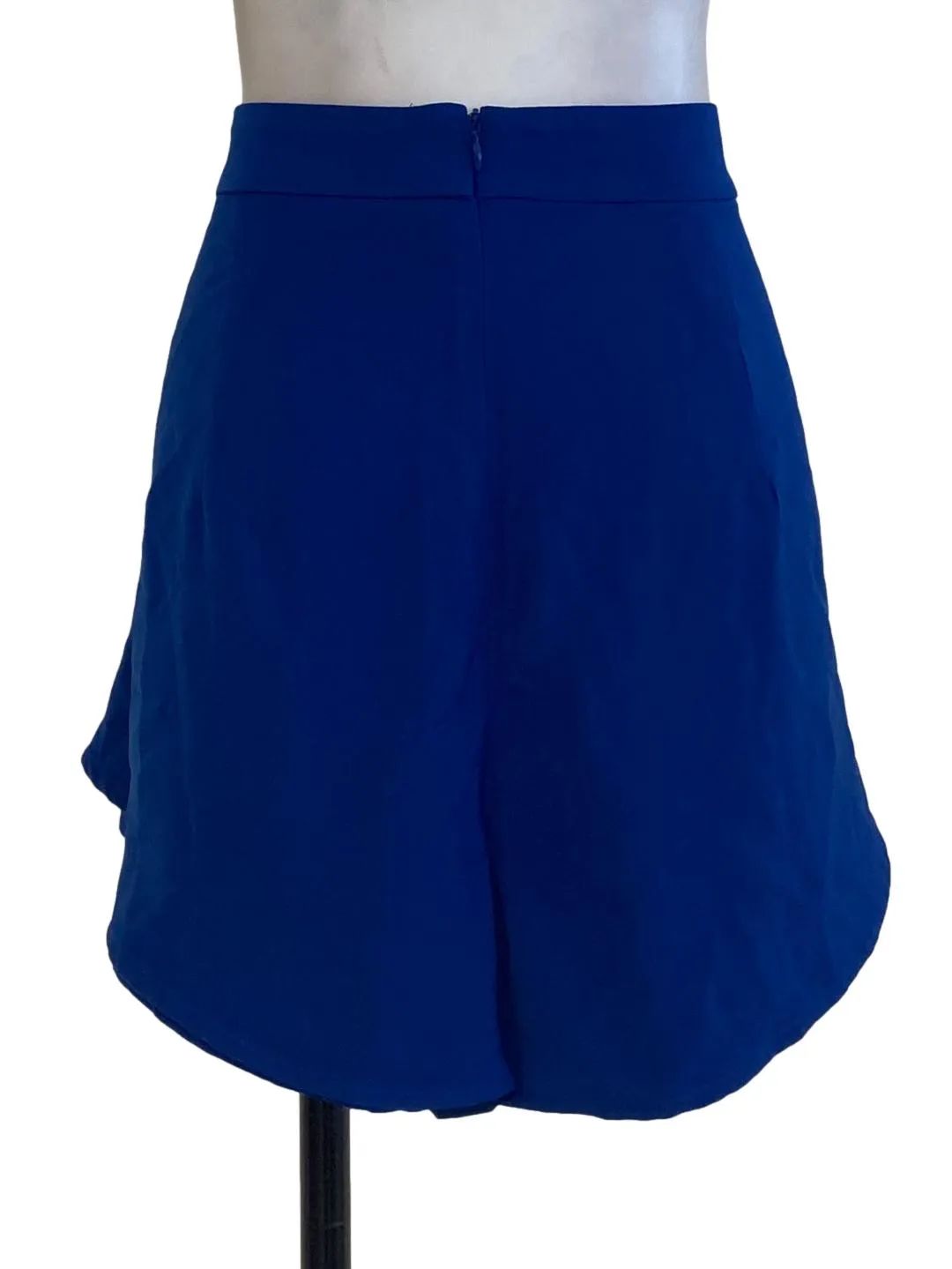 Blue Plain Wide Shorts
