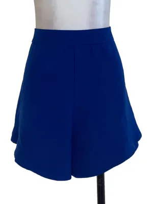 Blue Plain Wide Shorts