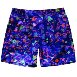 Blue Shapes Shorts