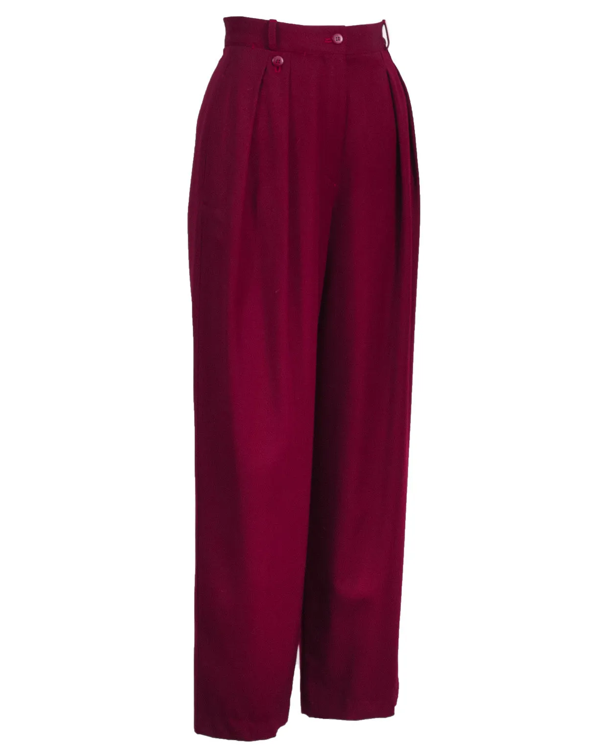 Bordeaux Gabardine Pant Suit