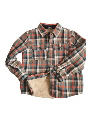 BOY SIZE 6 YEARS - PETIT BATEAU, Sherpa Lined, Spring / Fall Jacket VGUC B30