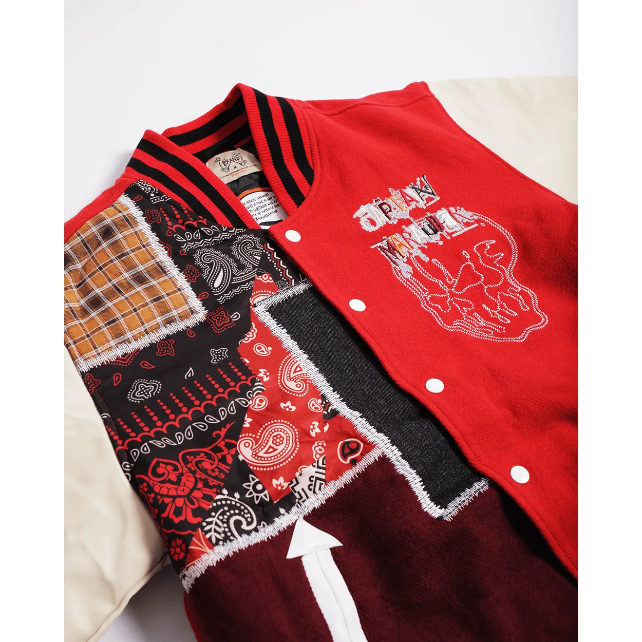 BRAND X PIRATE IN TAMPA VARSITY JACKET (RED)