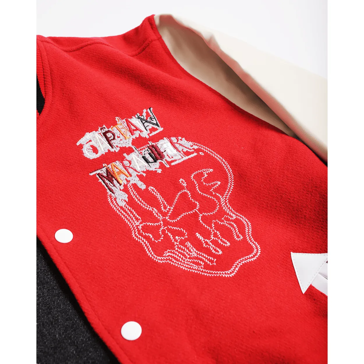 BRAND X PIRATE IN TAMPA VARSITY JACKET (RED)