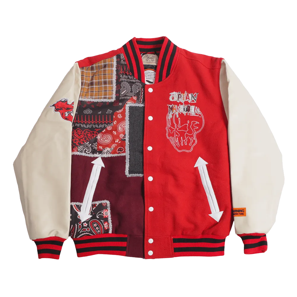BRAND X PIRATE IN TAMPA VARSITY JACKET (RED)