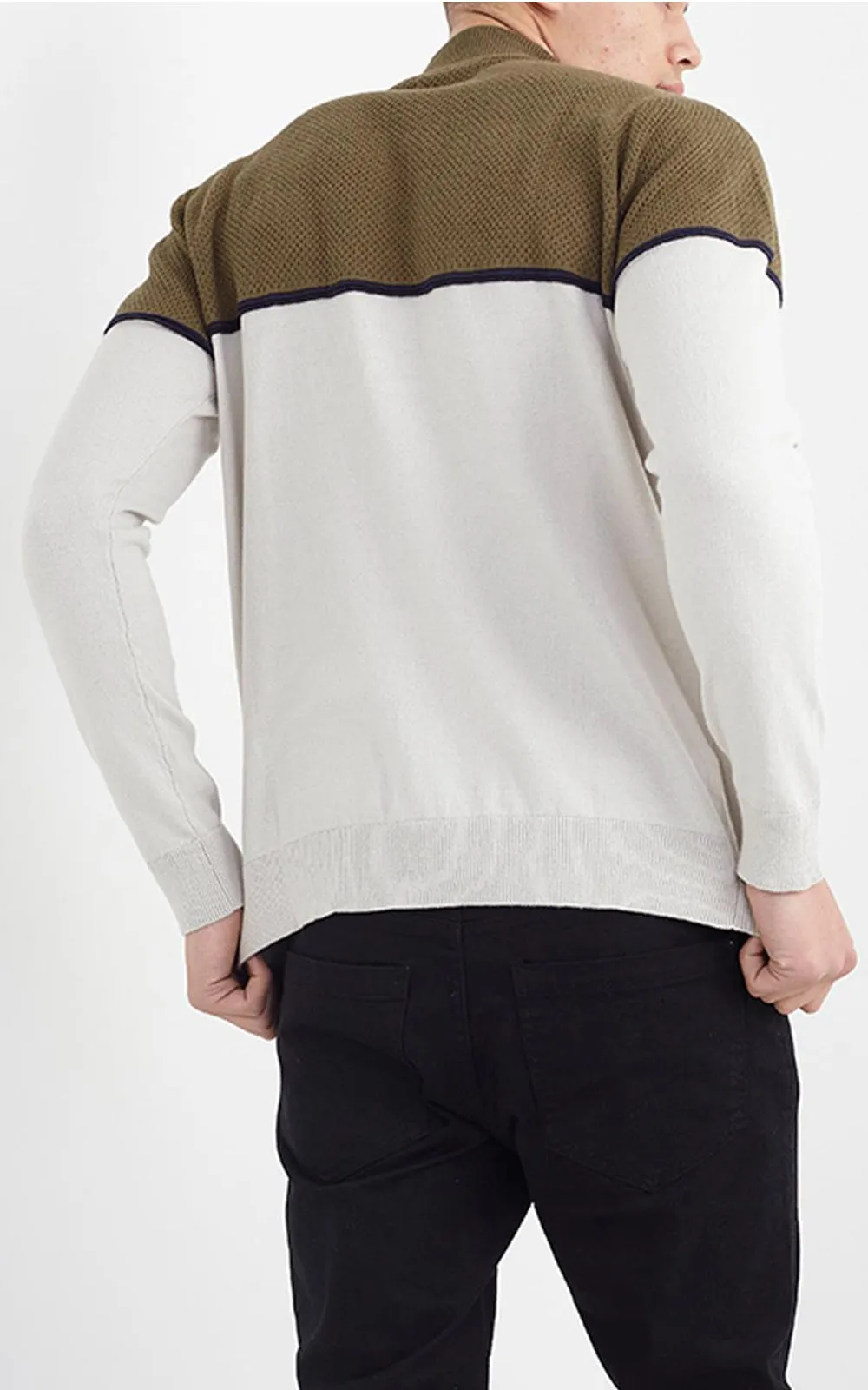 Brave Soul Men High Neck Sweatshirt