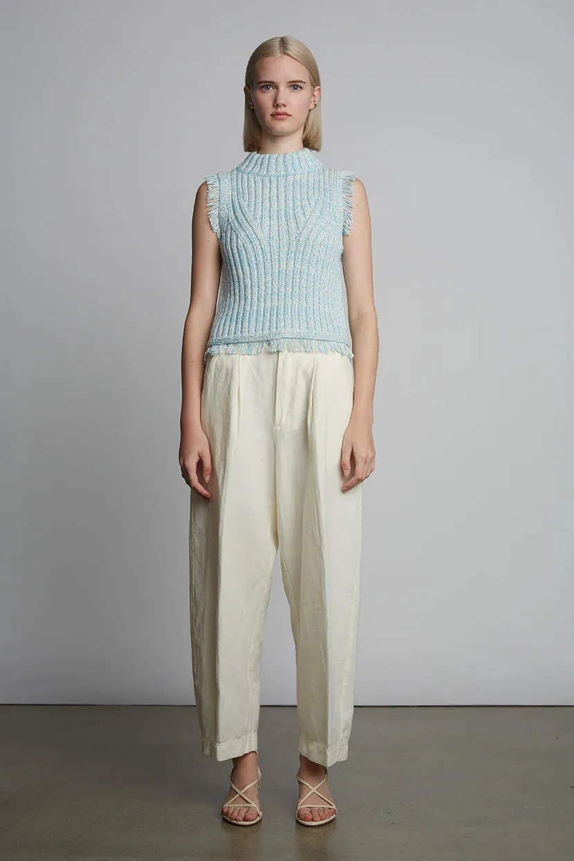 Bria Tank - Robin Egg Blue Tweed