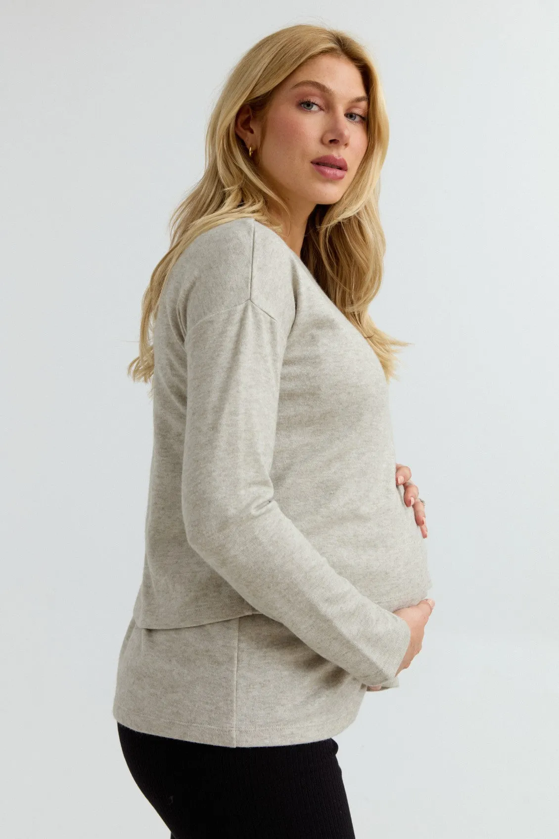 Brie Layered Nursing Sweater