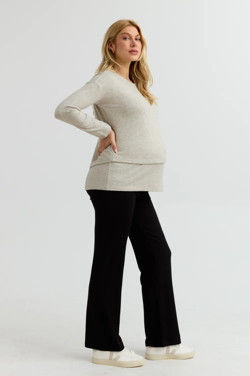 Brie Layered Nursing Sweater