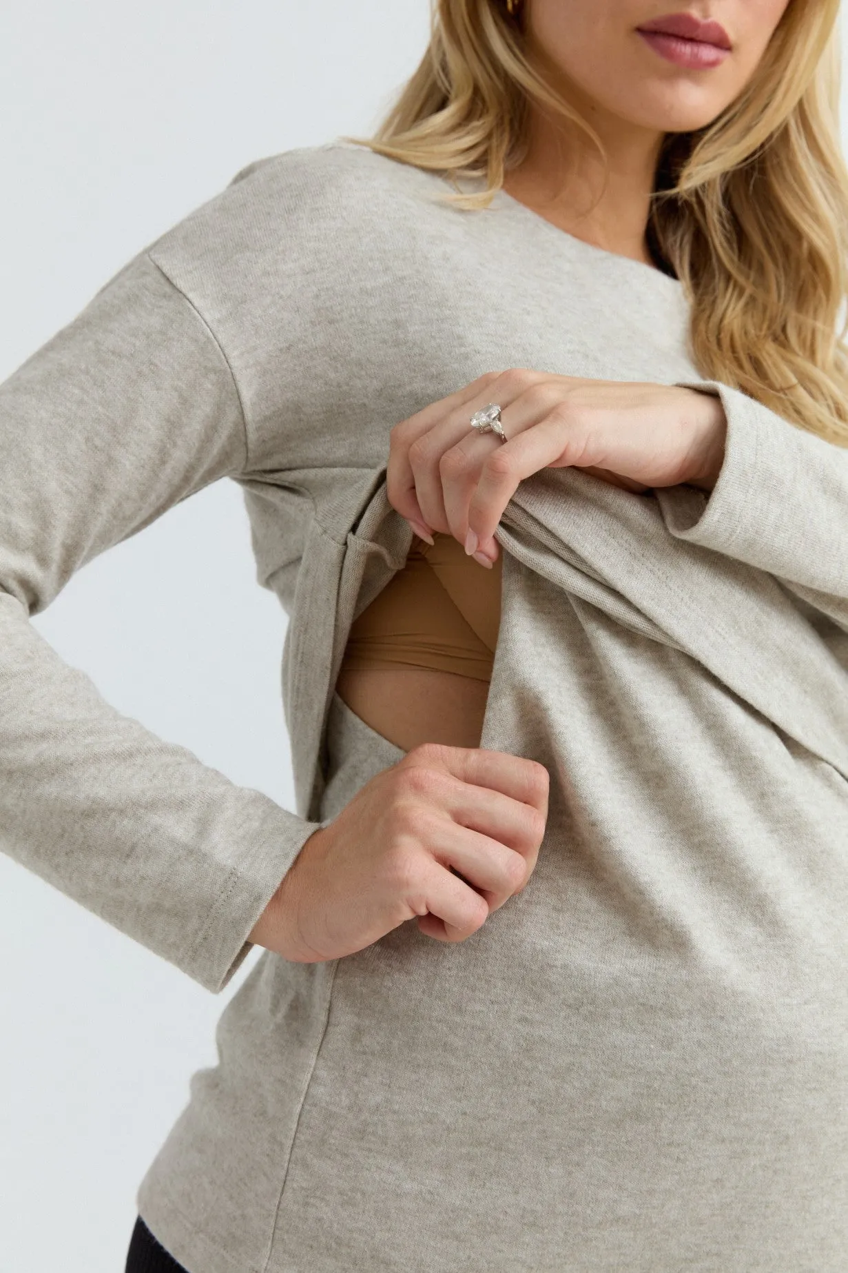Brie Layered Nursing Sweater