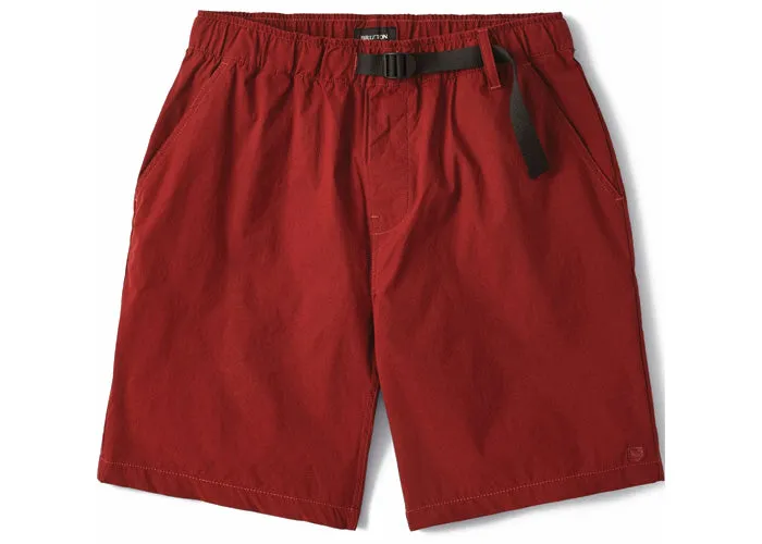 Brixton Steady Cinch Crossover Shorts Dark Brick