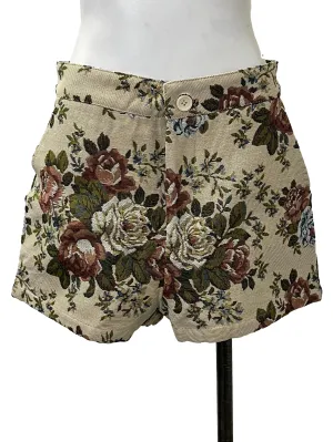 Brown Multi-Coloured Shorts