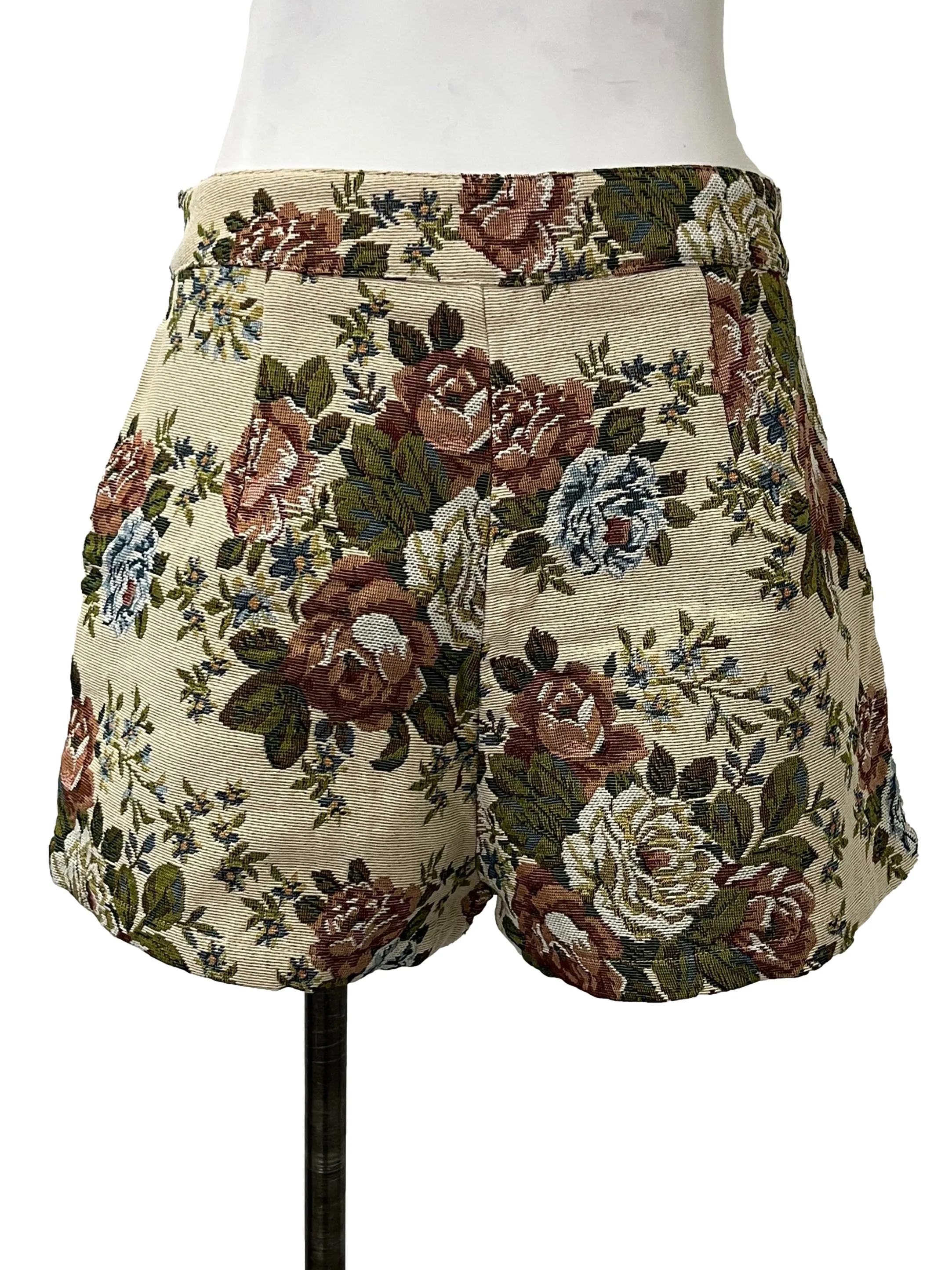 Brown Multi-Coloured Shorts
