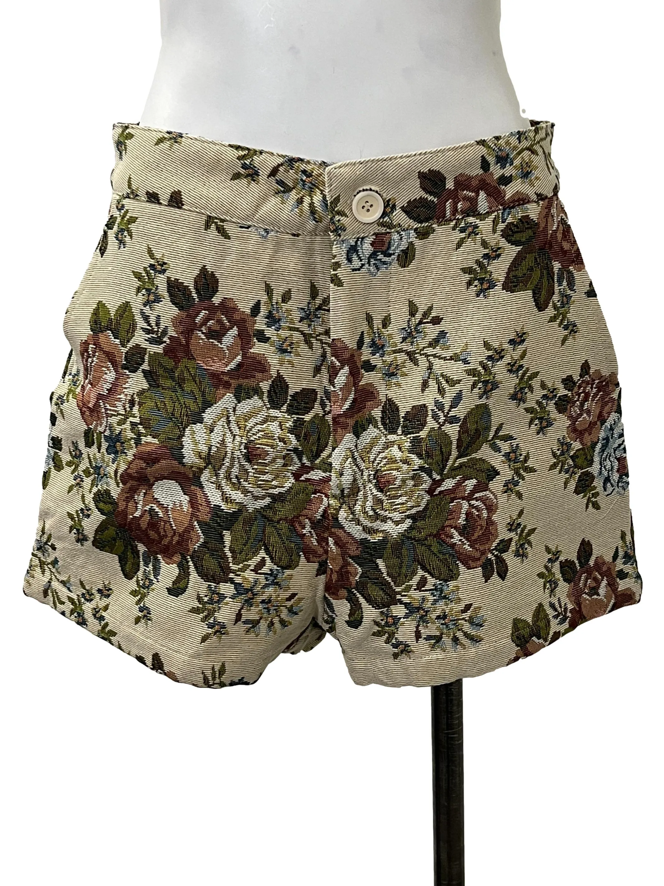 Brown Multi-Coloured Shorts