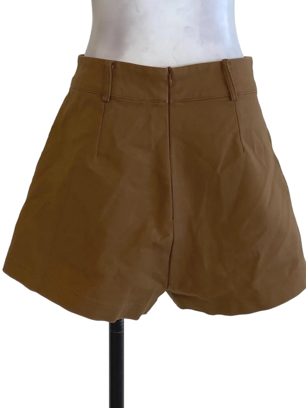 Brown Plain Shorts YHF