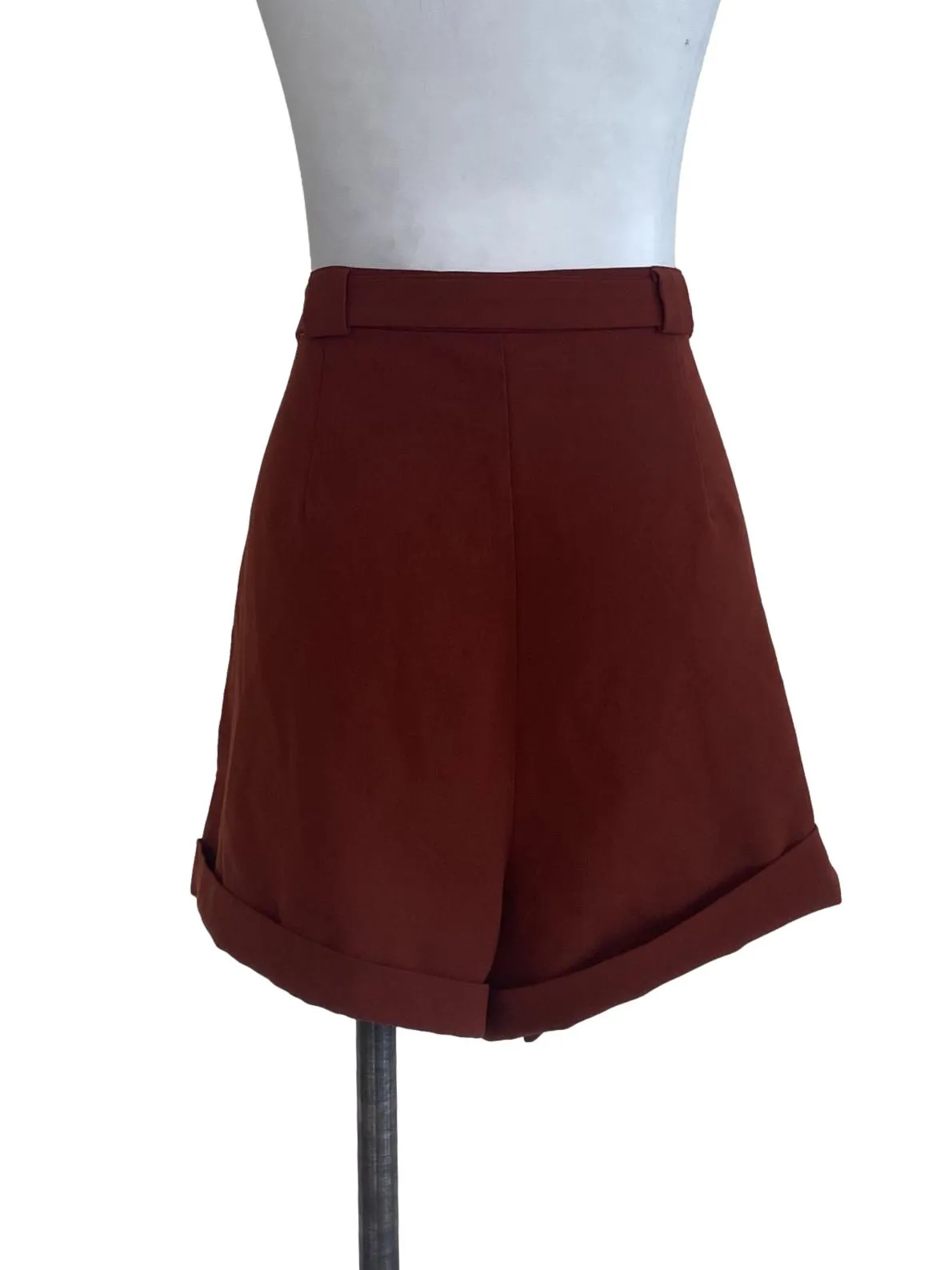 Brown Plain Shorts