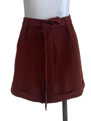 Brown Plain Shorts