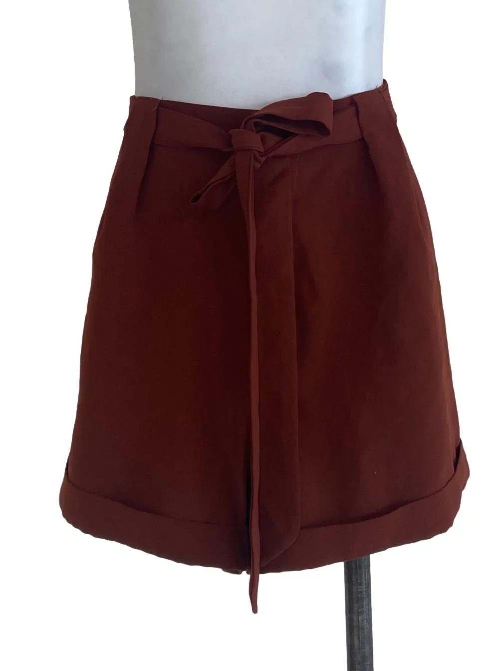 Brown Plain Shorts